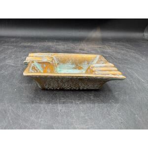 Vintage Mid-Century Stangl Gold Look Ashtray